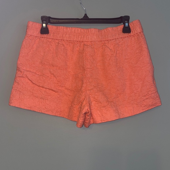 EUC J. Crew Factory Coral Jacquard Floral Pull On Shorts Size 6 - Picture 7 of 7